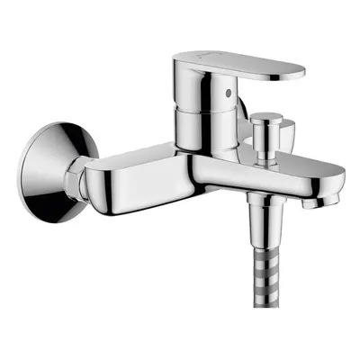 Hansgrohe Vernis Blend Bathroom Wall Mounted Bath Mixer Tap Chrome Modern Curved