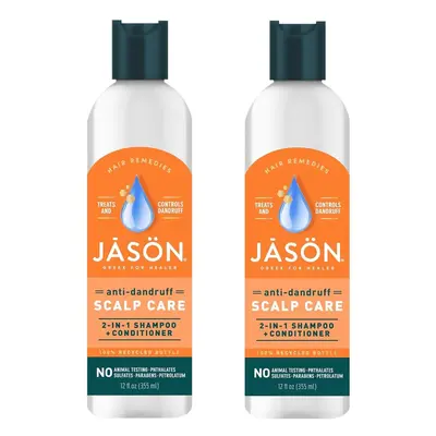 JASON Dandruff Relief Treatment 2-in-1 Shampoo & Conditioner Fl Oz (Pack of 2)