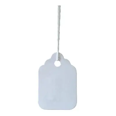 Strung Tags White Card Clothing Parcel Label String Hanging Gift Swing Tickets Kraft Hang Price 