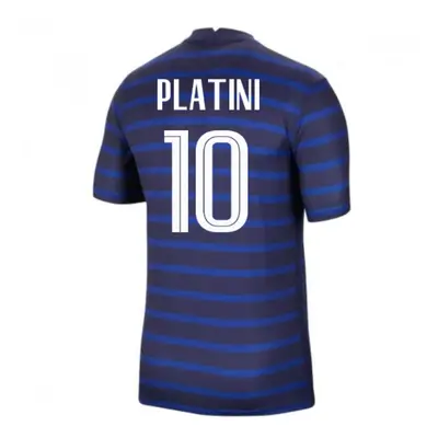 (XL) France Home Nike Football Shirt (PLATINI 10)