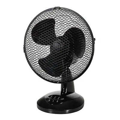 9" Inch, Portable Desk Fan, Speed Settings, Wide-Angled Oscillation, Quiet Operation, Perfect fo