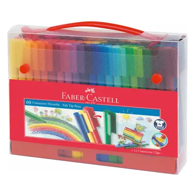 Faber-Castell Connector Fibre Tip Pen Case Box (Pack of 60)