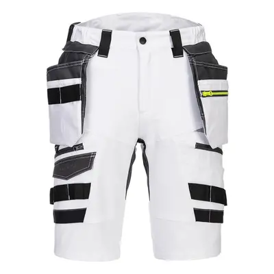 (32R, White) Portwest Mens Holster Pocket Shorts