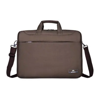 (Brown) New Men's Laptop Bag Korean Waterproof Cloth Neutral Large Capacity Handbag Shoulder Bac