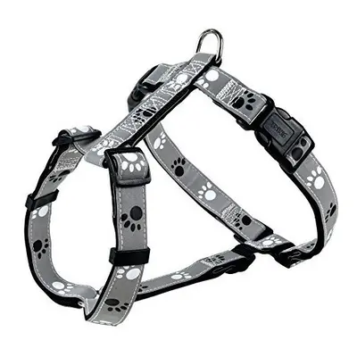 Trixie Silver Reflective Dog Harness, Size: Black/grey (highly Reflective) - - silver reflect si