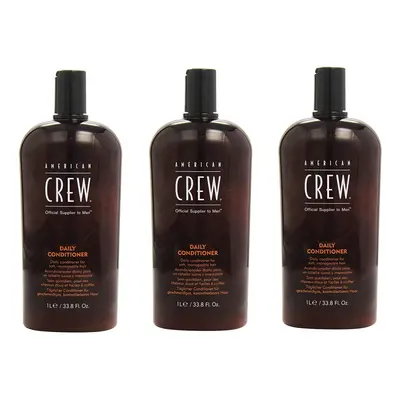 American Crew Daily Moisturizing conditioner Litre x3