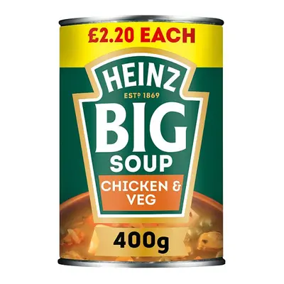 Heinz Big Soup Chicken & Vegetable 400g (Case of 12, x 400g)