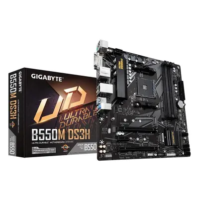 Gigabyte B550M DS3H Motherboard - Supports AMD Ryzen Series AM4 CPUs, 5+3 Phases Pure Digital VR