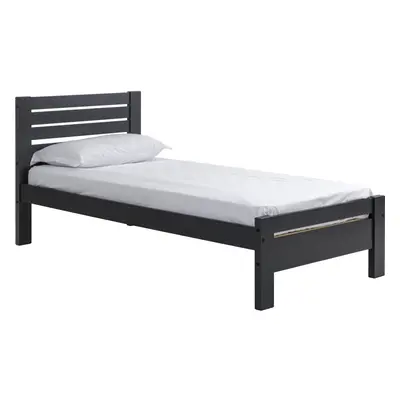 Toledo 3FT Single Bed Frame Only - Grey Colour