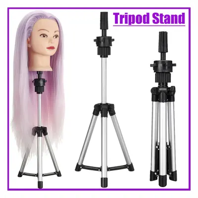 Adjustable Tripod Stand Salon Mannequin Head Wig Stand Hairdressing