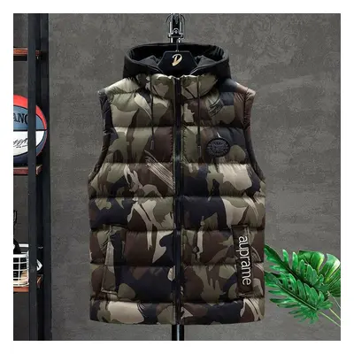 (khaki, XXXXXXL) Men Autumn And Winter Cotton Vest Vest Women Outdoor Elastic Warmth Winter Wind