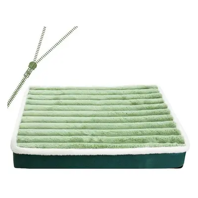 (green, as the picture) Pet Sleeping Mat Dog Bed Mat With Zipper Remolvable Pet Mattress For Dog