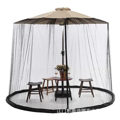 (black, 300cmx230xm) Garden Canopy Mosquito Net Round Hanging Patio Umbrella Net For Bed Door Ca