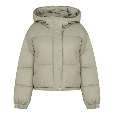 (camel, XXL) Women Autumn Winter Soild Color Thicken Outwear Cotton Padded Hooded Warm Jacket Co