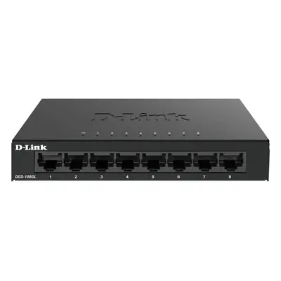 D-Link DGS-108GL network switch Unmanaged Gigabit Ethernet (10/100/1000) Black