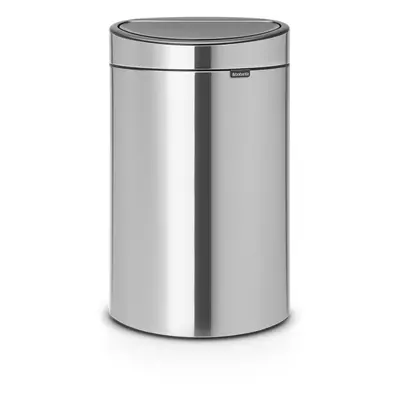 Brabantia Touch Bin with Plastic Inner Bucket, L - Matt Steel Fingerprint Proof