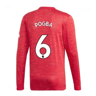 (S) Man Utd Adidas Home Long Sleeve Shirt (POGBA 6)