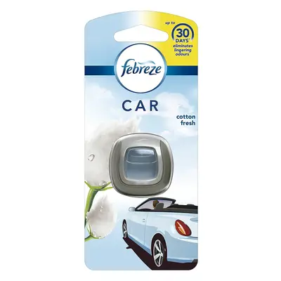 Febreze Cotton Fresh Car Clip Air Freshener, Pack of