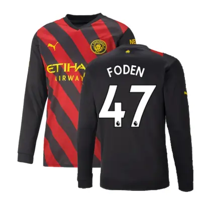 (XXL) Man City Long Sleeve Away Shirt (FODEN 47)