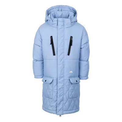 (7-8 Years, Cornflower) Trespass Kids Long Padded Jacket with Hood Orrin