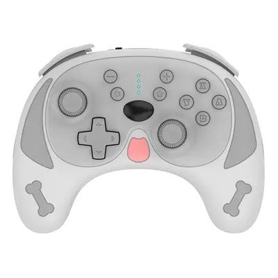 (Grey) Wireless Game Controller Switch Pro bluetooth Gamepad with 6-Axis Gyro Dual Motor Vibrati