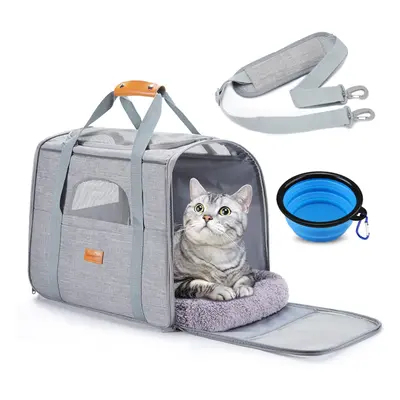 Morpilot Cat Carrier, Airline Approved Pet Carrier, Portable Dog Bag Carrier, Breathable Small P