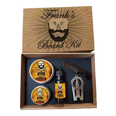 Beard Grooming Kit for Men - Pieces Beard Grooming Kit for Grooming, Growth, and Care, Includes 