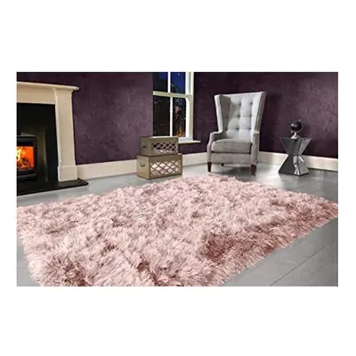 9cm Extra Thick Dense Pile SHAGGY RUG with SPARKLE SHINE Strands - For Living Room Area Rugs - M