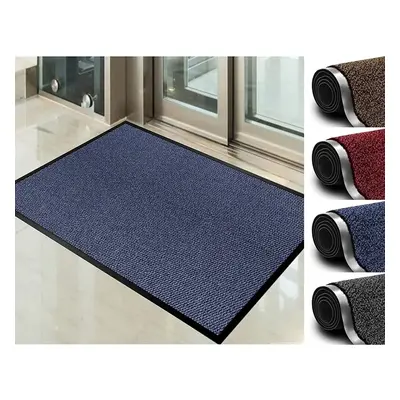 (120x180 cm, Blue) Dirt Trapper Mat, Rubber Door Mat Indoor Non Slip Mat