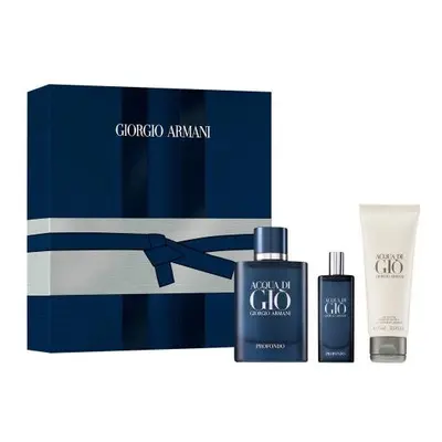 Acqua Di Gio Profondo Pcs Set For Men: 2.5 Eau De Parfum Spray + Ml Eau De Parfum Spray + 2.5 Sh