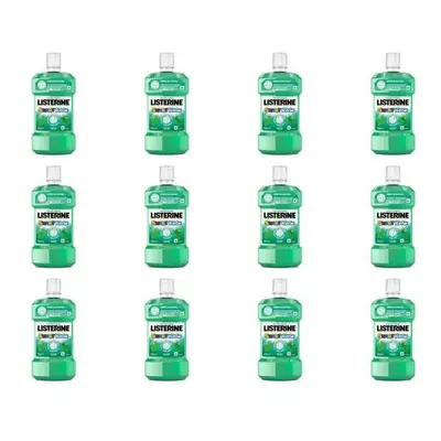 Listerine Smart Rinse For Kids 6+ Mouthwash, Mild Mint 250ml (Pack of 12)