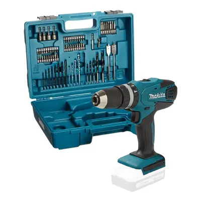 Makita HP457D 18v G-Series Lithium Combi Hammer Drill + Screwdriver Bit Set