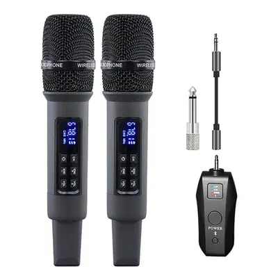 (one drag two) Uhf Wireless Handheld Dynamic Karaoke Microphone Bluetooth Receiver Performing Pr