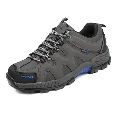 (gray, 42) Bona New Arrival Classics Style Men Hiking Shoes Lace Up Men Sport Shoes Outdoor Jogg