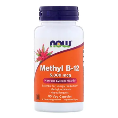 Now Foods, Methyl B-12, 5,000 mcg, Veg Capsules