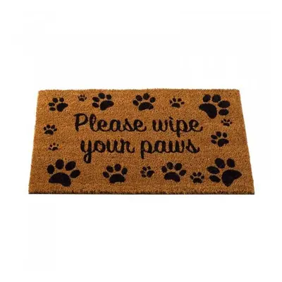 Decoir Mat Wipe Your Paws Funny Novelty Coir Doormat x 45cm Non Slip