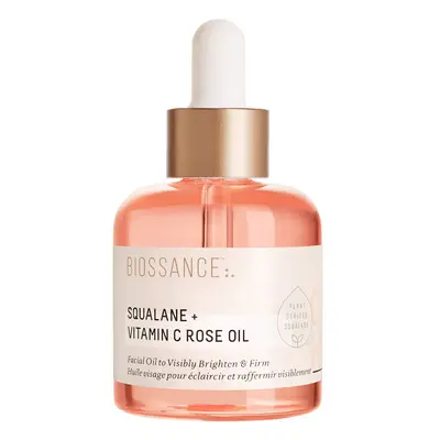 Biossance Squalane Vitamin C Rose Oil Lightweight Brightening Face Oil