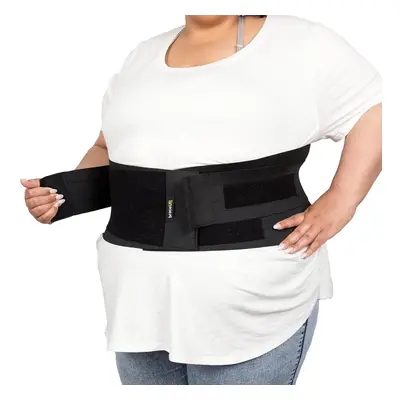 (4XL (157-188 cm)) Plus Size Back Brace for Woman and Man - 3XL to 5XL Extra Large Lower Back Su