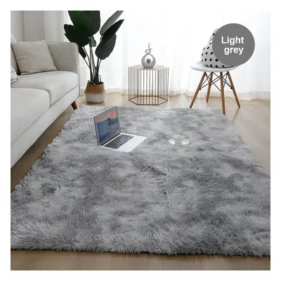 (Light Grey, 160x230cm) Large Shaggy Fluffy Rugs Anti Slip Soft Carpet for Luxury Floor Area Bed