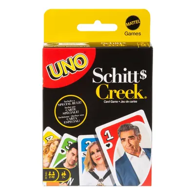 Mattel Games UNO Schitt's Creek Card Game for Teens & Adults for Family or Game Night with Speci