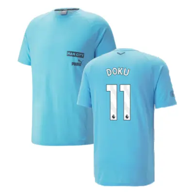 (SB) Man City Casuals Tee (Blue Wash) - Kids (Doku 11)