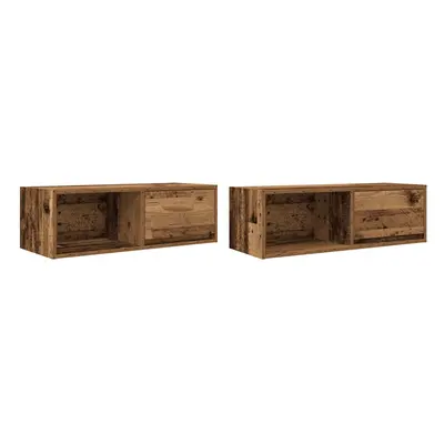 (old wood, pcs/ cm) vidaXL TV Cabinet Sonoma Oak 80x31x25.5 cm Engineered Wood TV bench