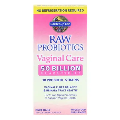 Garden of Life, RAW Probiotics Vaginal Care, Vegetarian Capsules