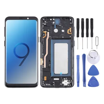 For Samsung Galaxy S9 SM-G960 TFT LCD Screen Digitizer Full Assembly with Frame (Black)