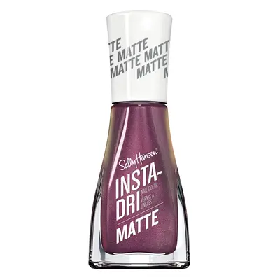 Sally Hansen Insta Dri Matte Metallics Burnished Wine Fl Oz Pack of