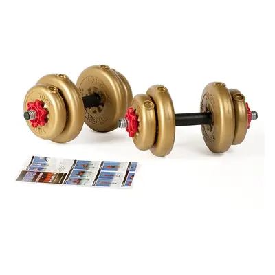 Adjustable Vinyl Spinlock Dumbbell Set (Pack of 2) - 15kg