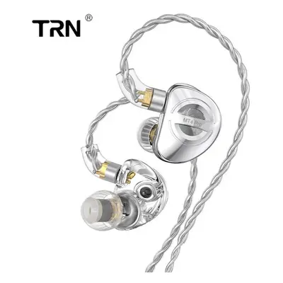 (white, 3.5mm without MIC) Trn Mt4 Pro Upgrade Ear-in-ear Headphones Hifi Dual Motor Motor Movie