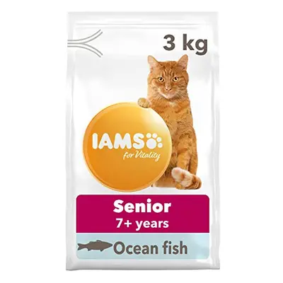 IAMS Complete Dry Cat Food for Senior 7+ Cats with Ocean Fish kg