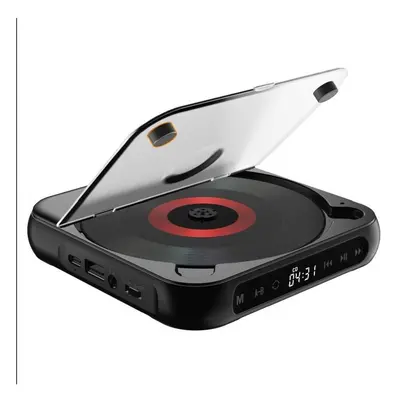 (black) Portable Cd Player With Bluetooth And Mah Battery Cd Player Supports Usb Stick Playback 