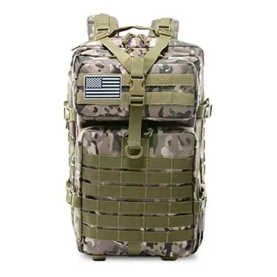 (army green) 50l Capacity Men Army Military Tactical Large Backpack Waterproof Outdoor Sport Hik